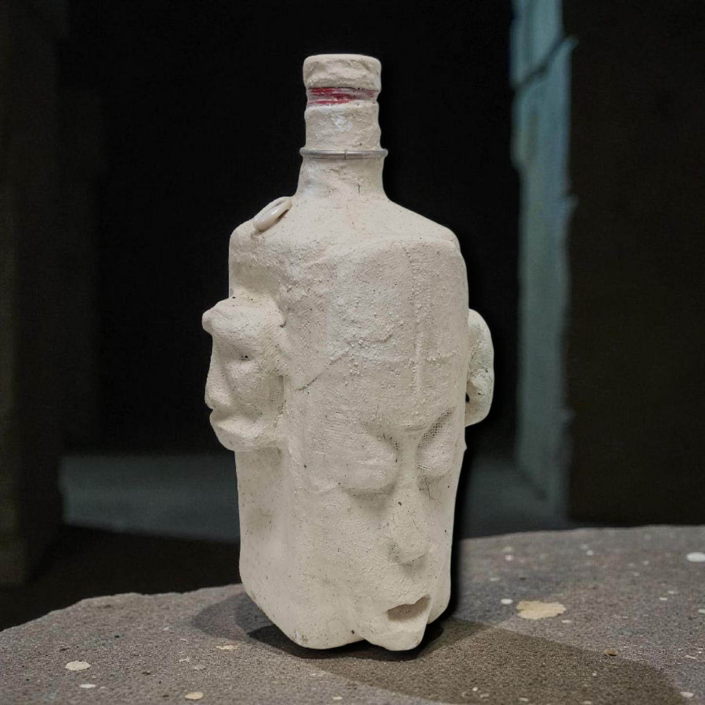 Botella fetiche Proteccion Brujeria  , secretos del vodun Fon .