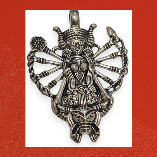 colgante Diosa Durga 8 manos