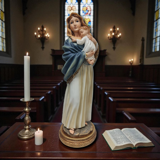 Virgen María con niño , Santos y Vírgenes católicos , productos Religiosos