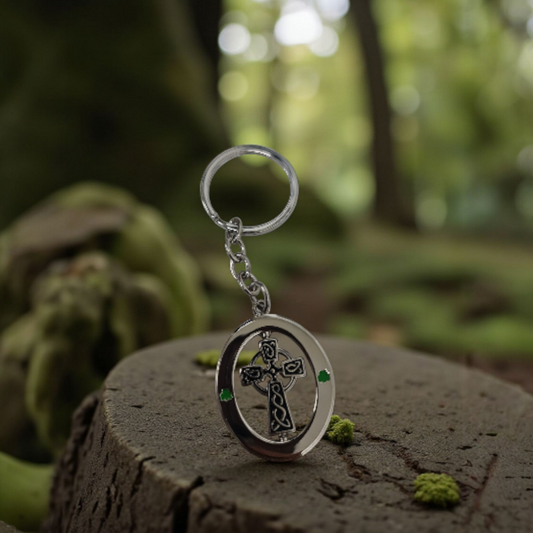 Llavero con cruz celta Giratoria