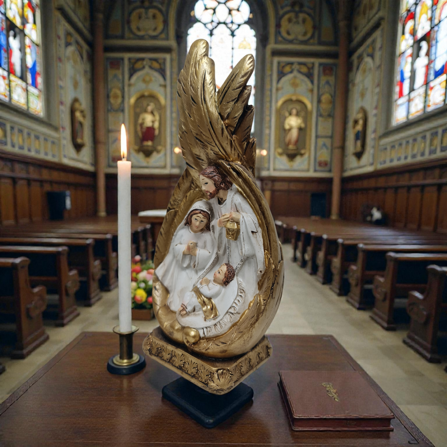 pesebre en alas doradas , presepio , Santos y Vírgenes católicos , productos Religiosos