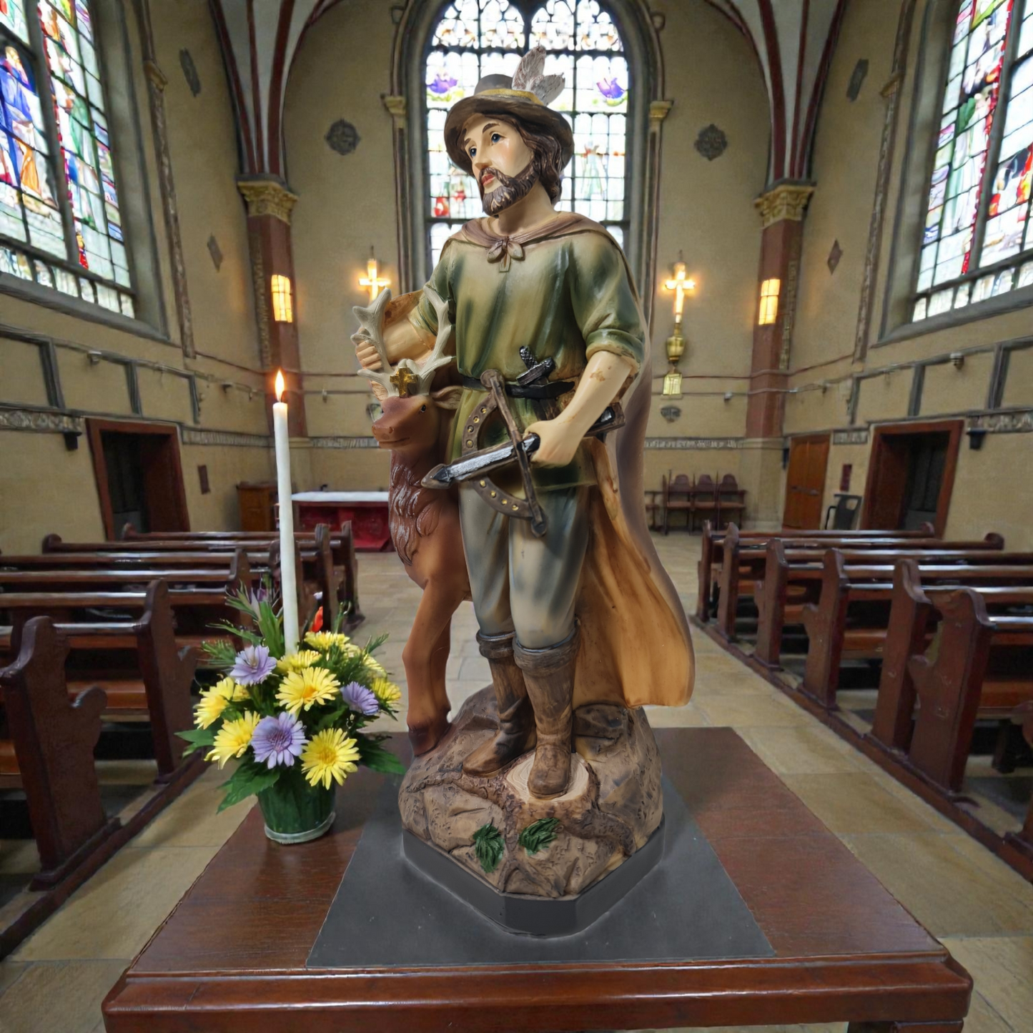 San Huberto, Patrón de los cazadores , Santos y Vírgenes católicos , productos Religiosos