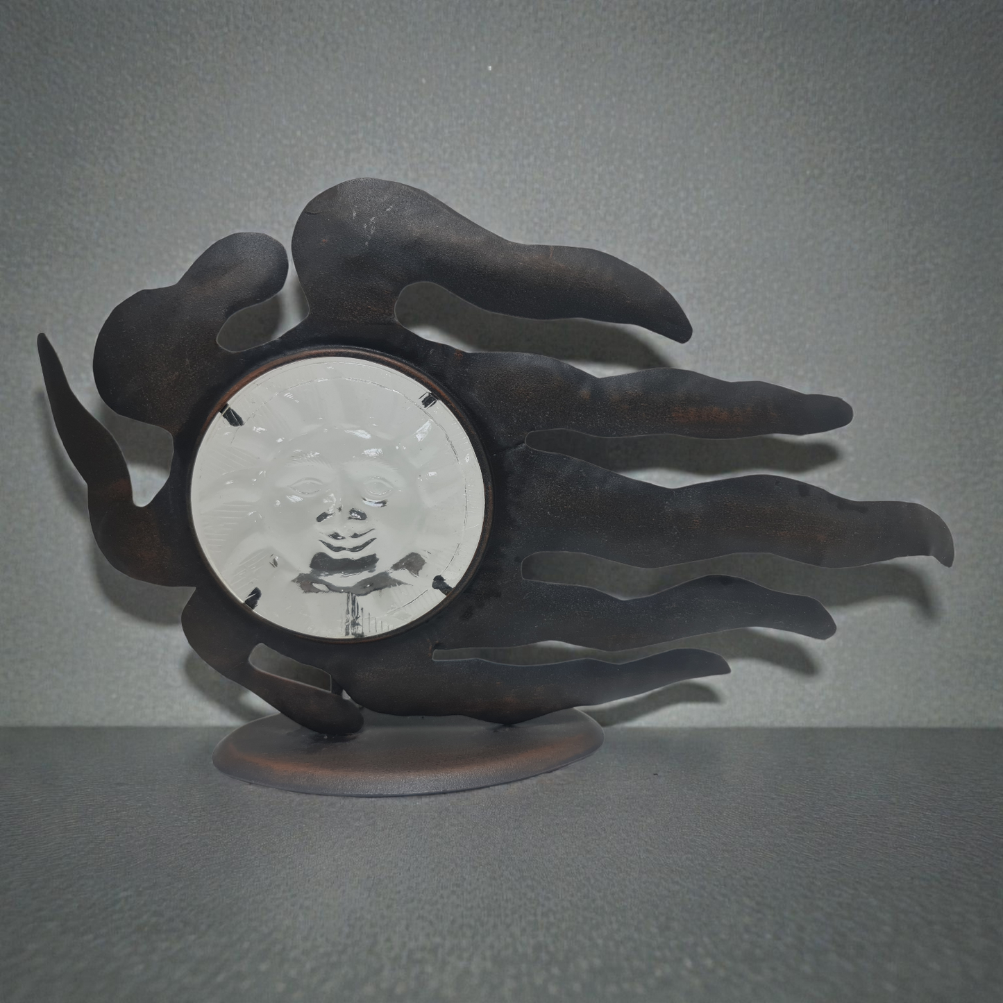 Porta velas metal Sol