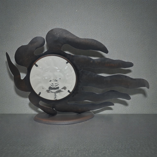 Porta velas metal Sol