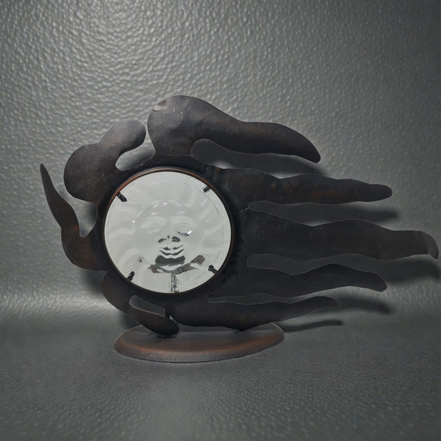 Porta velas metal Sol