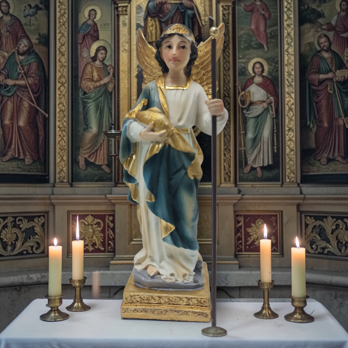 Arcangel Rafael 12cm , Santos y Vírgenes católicos , productos Religiosos