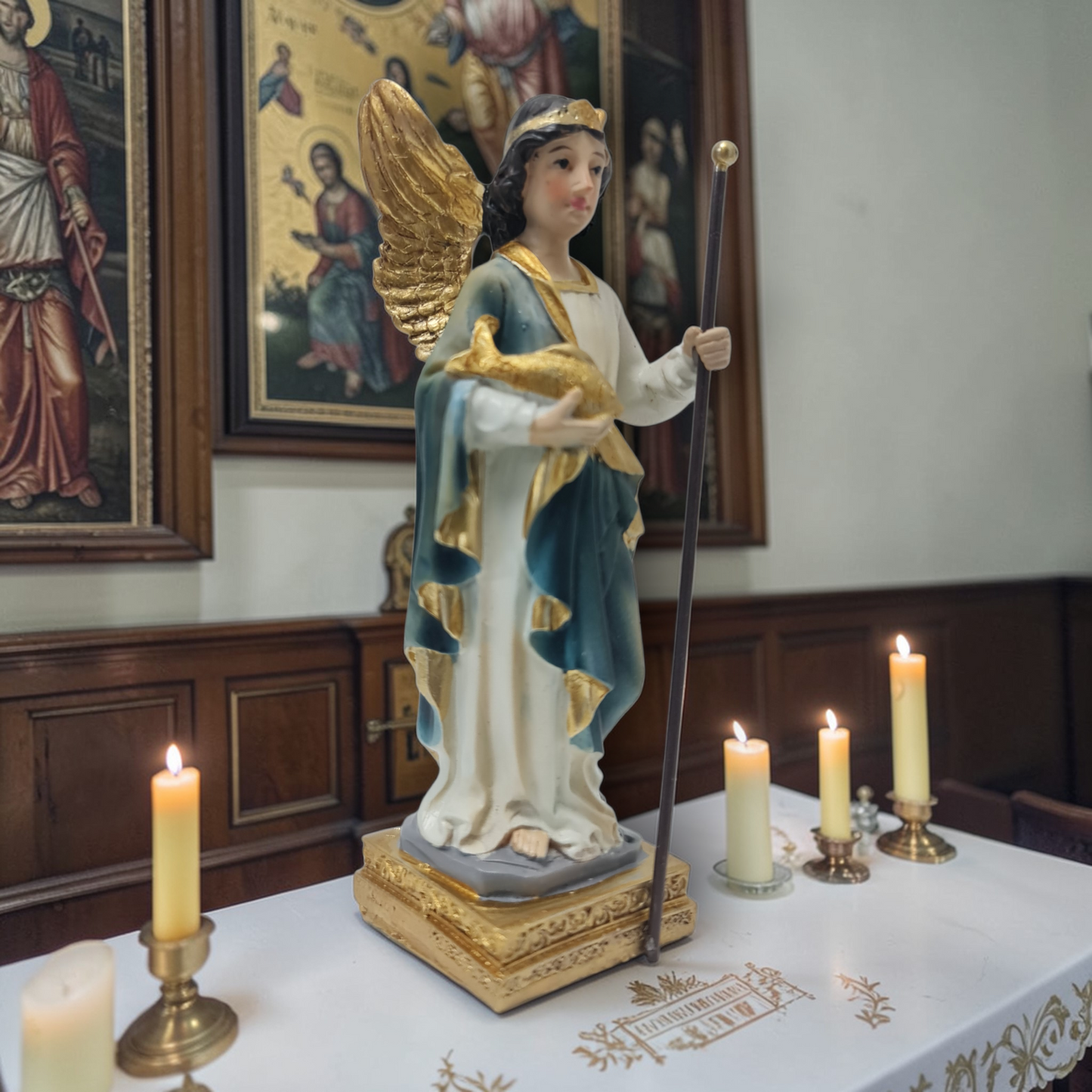 Arcangel Rafael 12cm , Santos y Vírgenes católicos , productos Religiosos