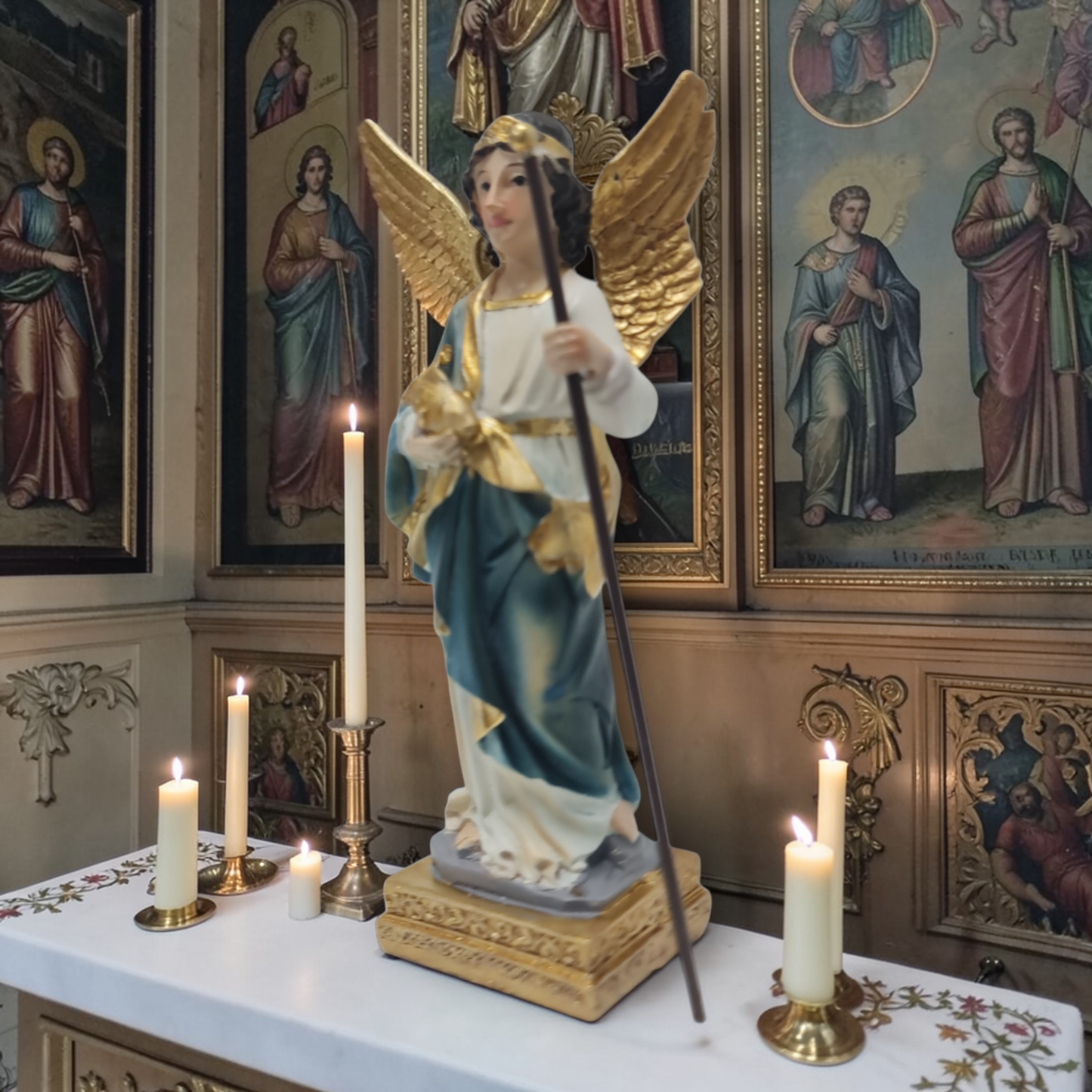 Arcangel Rafael 12cm , Santos y Vírgenes católicos , productos Religiosos