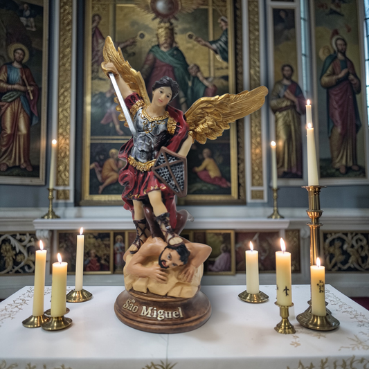 Arcangel San Miguel 15cm , Santos y Vírgenes católicos , productos Religiosos