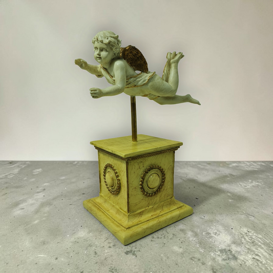 Angel volando en peana , Santos y Vírgenes católicos , productos Religiosos