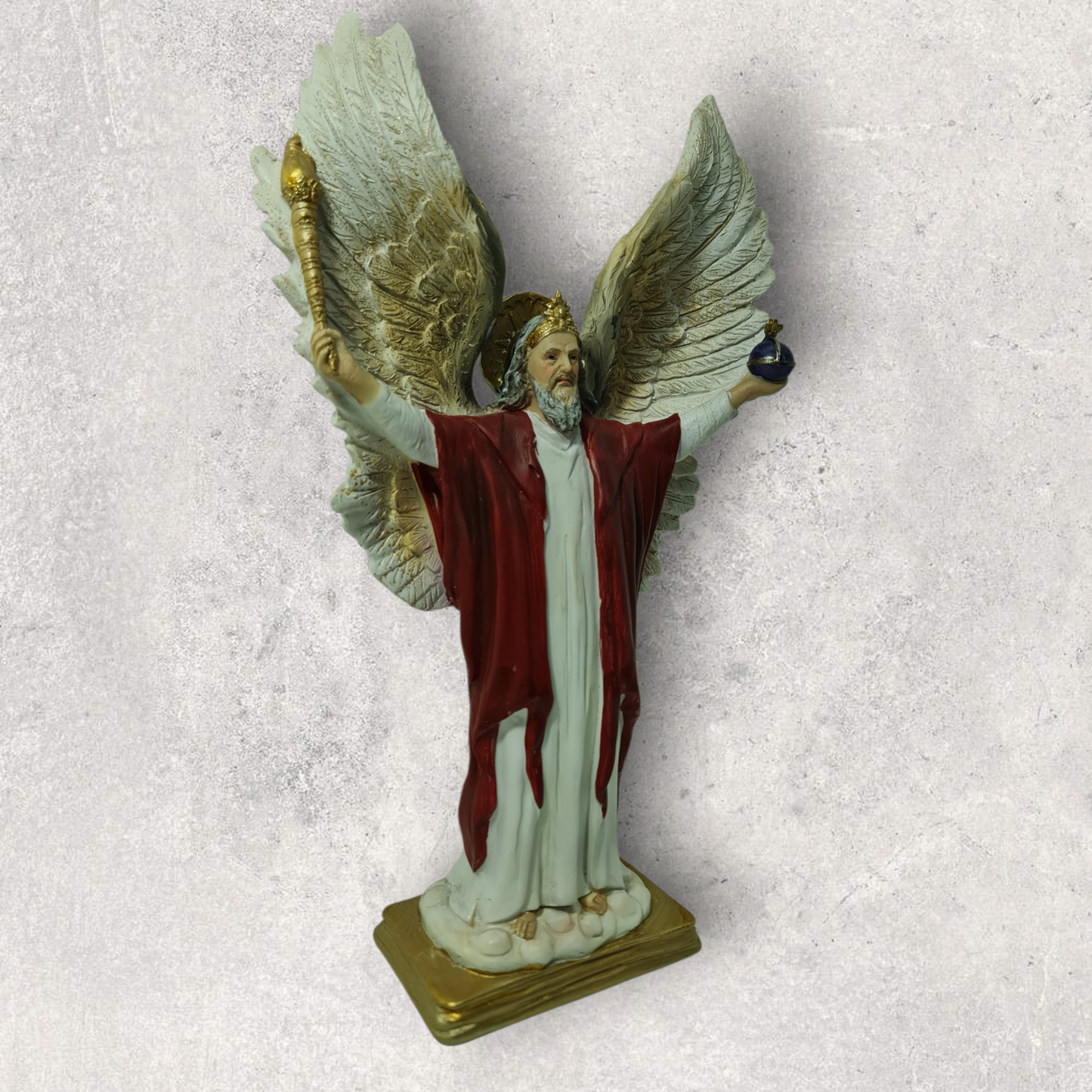 Statue des Gottes Dagda, mythologische Götter, esoterische und religiöse Gegenstände, handbemalt