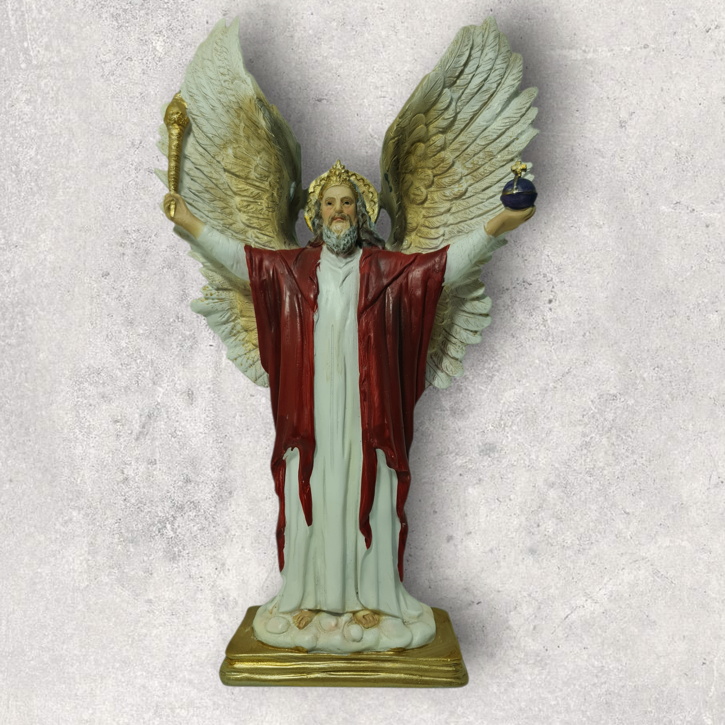 Statue des Gottes Dagda, mythologische Götter, esoterische und religiöse Gegenstände, handbemalt