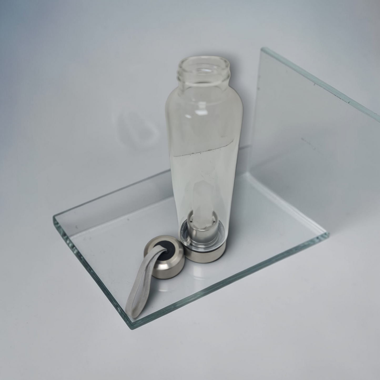Botella con cuarzo para agua