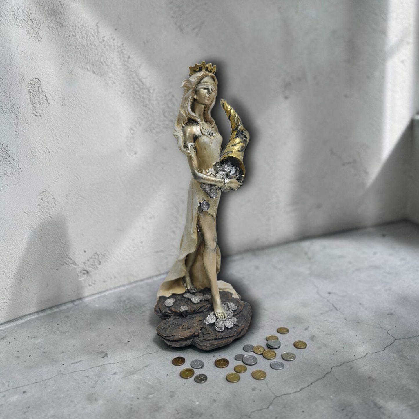 Statue des Gottes Dagda, mythologische Götter, esoterische und religiöse Gegenstände, handbemalt