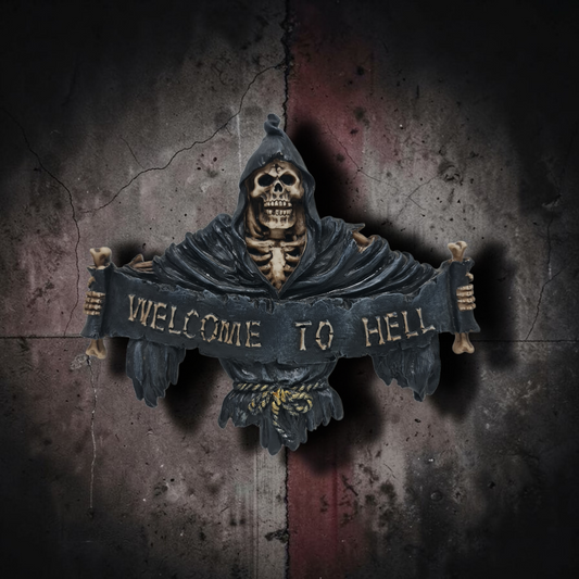 PLaca decorativa de pared , Welcome to Hell