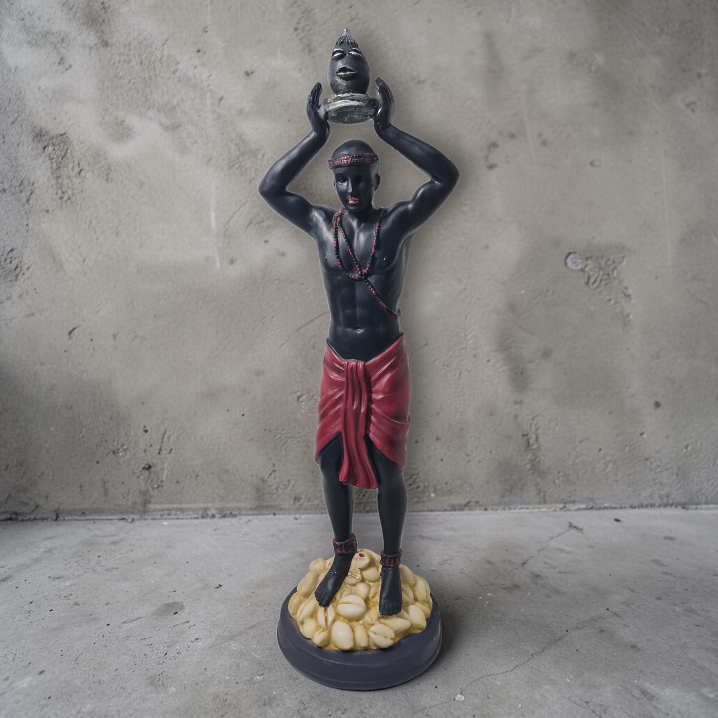 Statue von Oshumaré mit Regenbogen, Santeria, Candomble, Kimbisa, Umbanda
