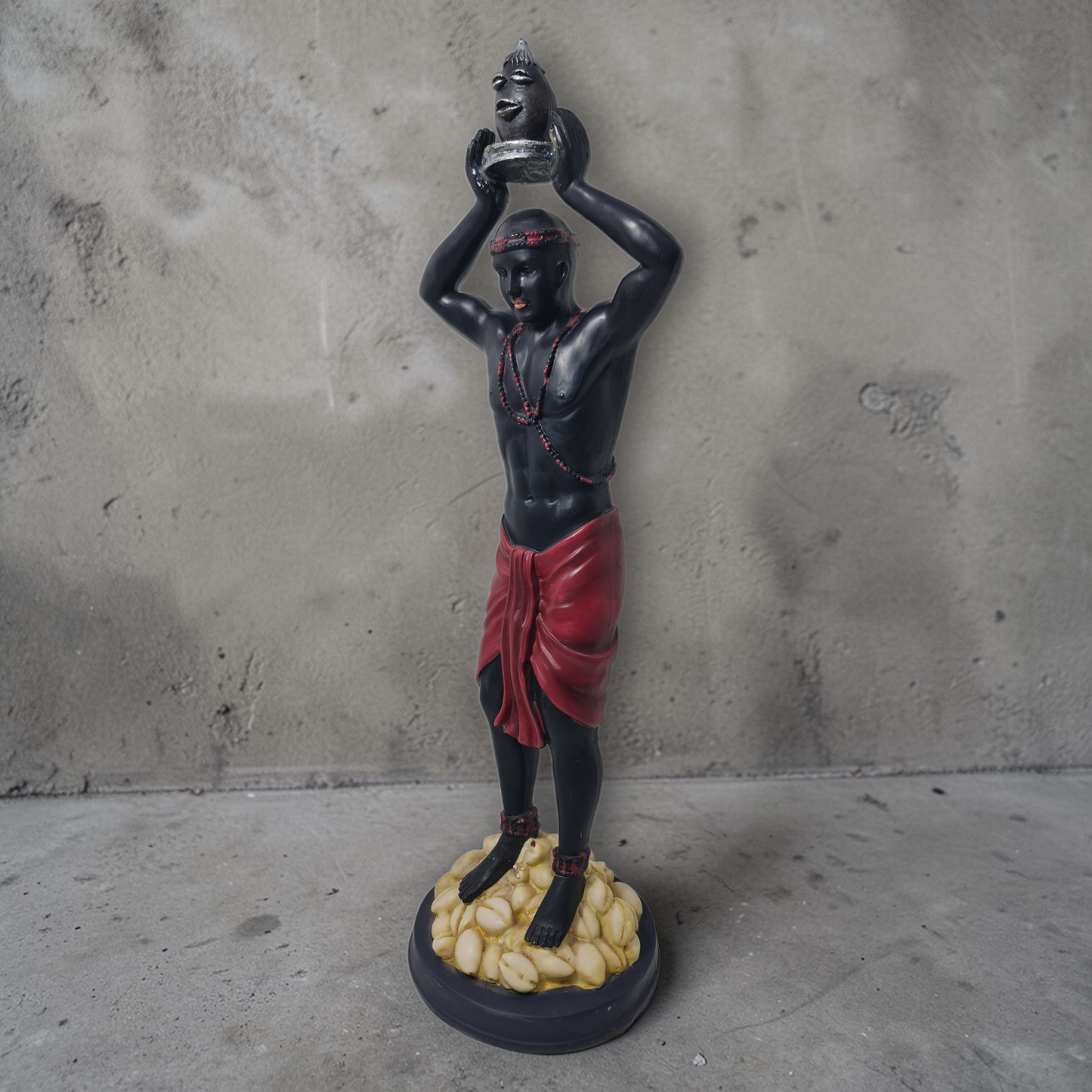 Statue von Oshumaré mit Regenbogen, Santeria, Candomble, Kimbisa, Umbanda
