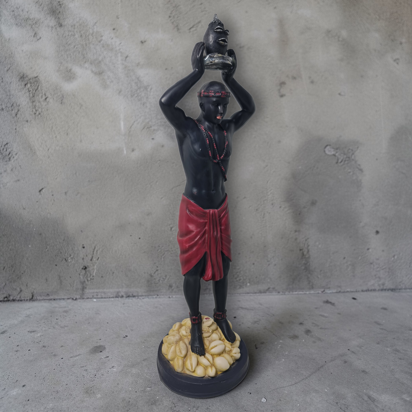 Statue von Oshumaré mit Regenbogen, Santeria, Candomble, Kimbisa, Umbanda