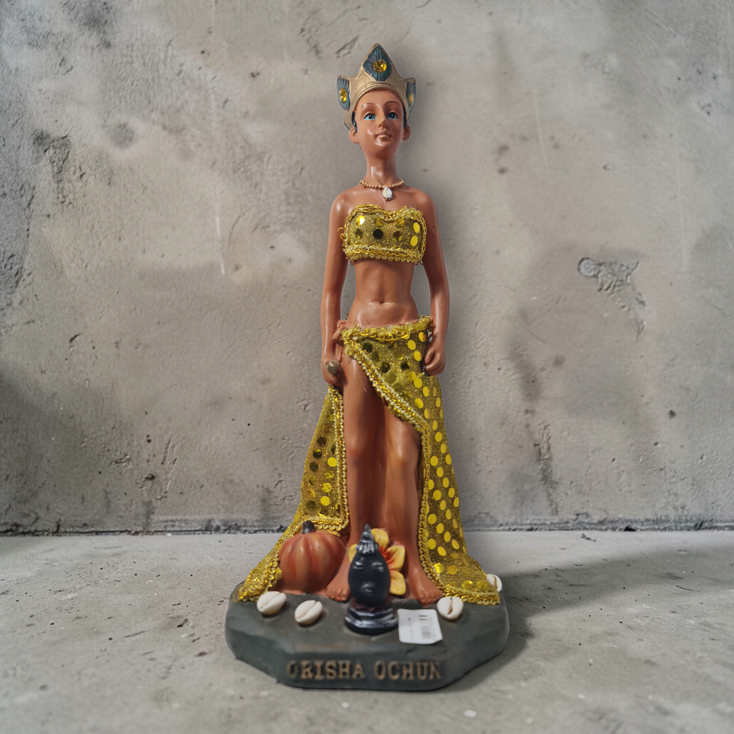 30 cm große Figur der Orisha Oshún, Santeria, Palo Mayombe, Göttin des Süßwassers