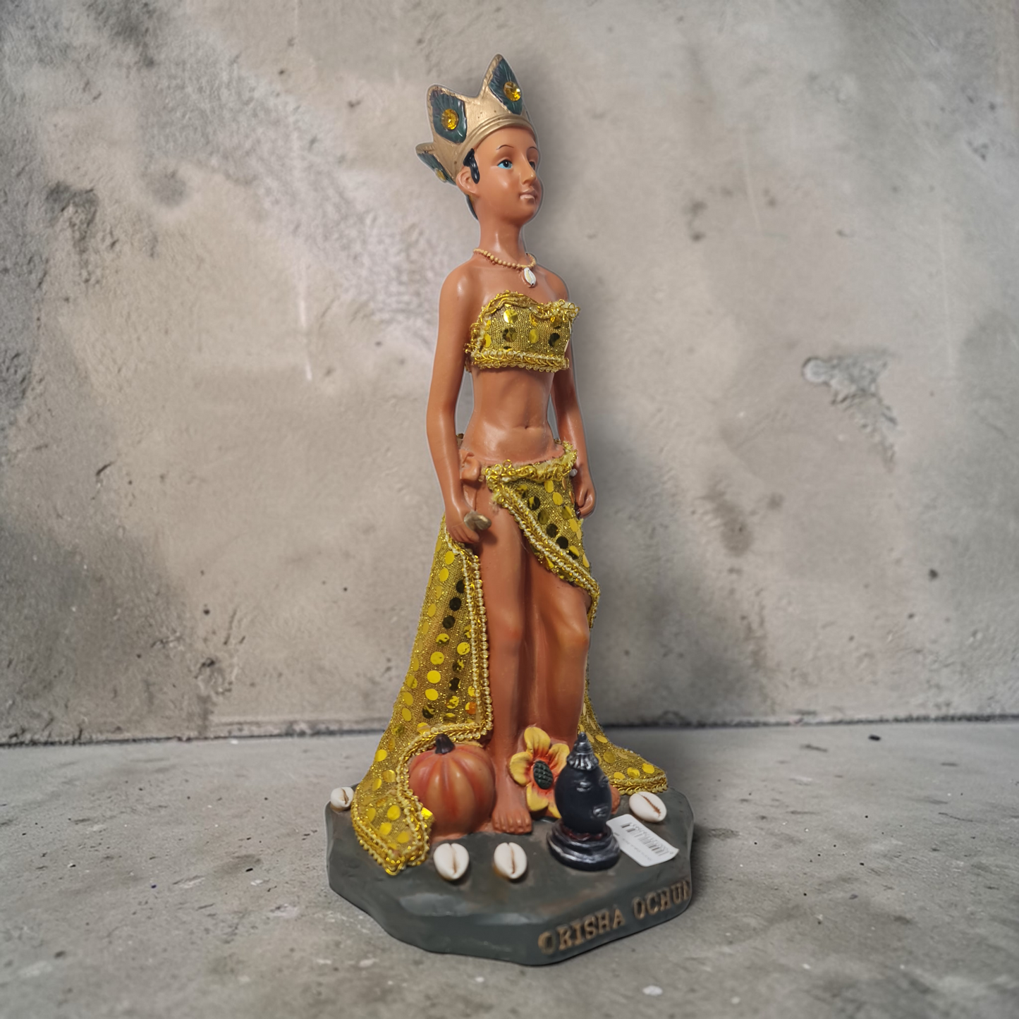 30 cm große Figur der Orisha Oshún, Santeria, Palo Mayombe, Göttin des Süßwassers