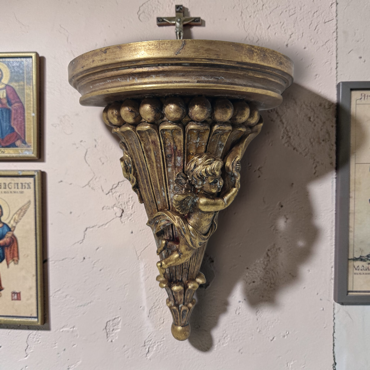 Goldene Klammer für Heiligen, katholische Heilige und Jungfrauen, religiöse Produkte