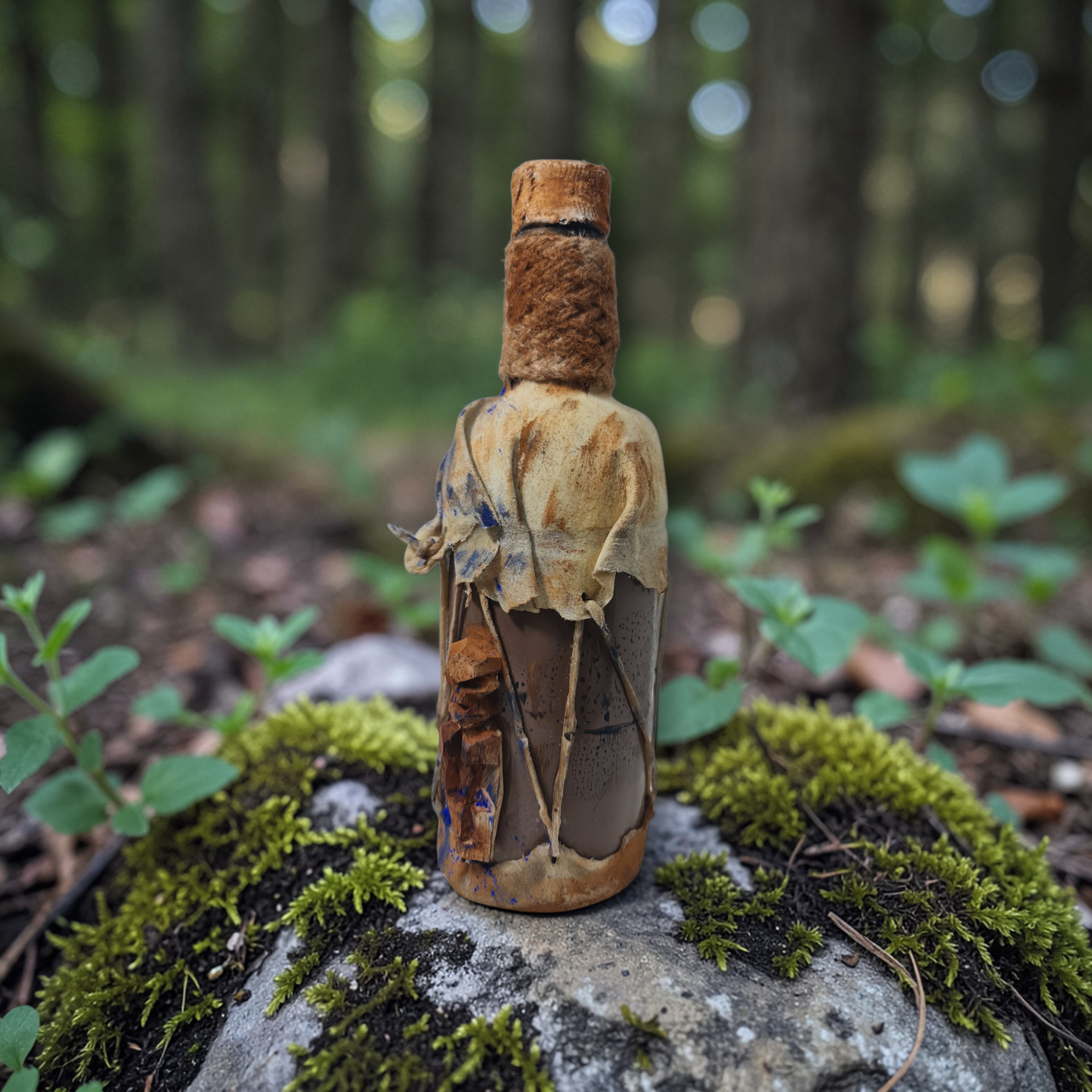 Flasche mit magischem Pulver, um Menschen fernzuhalten, Voodoo, afrikanischer Voodoo