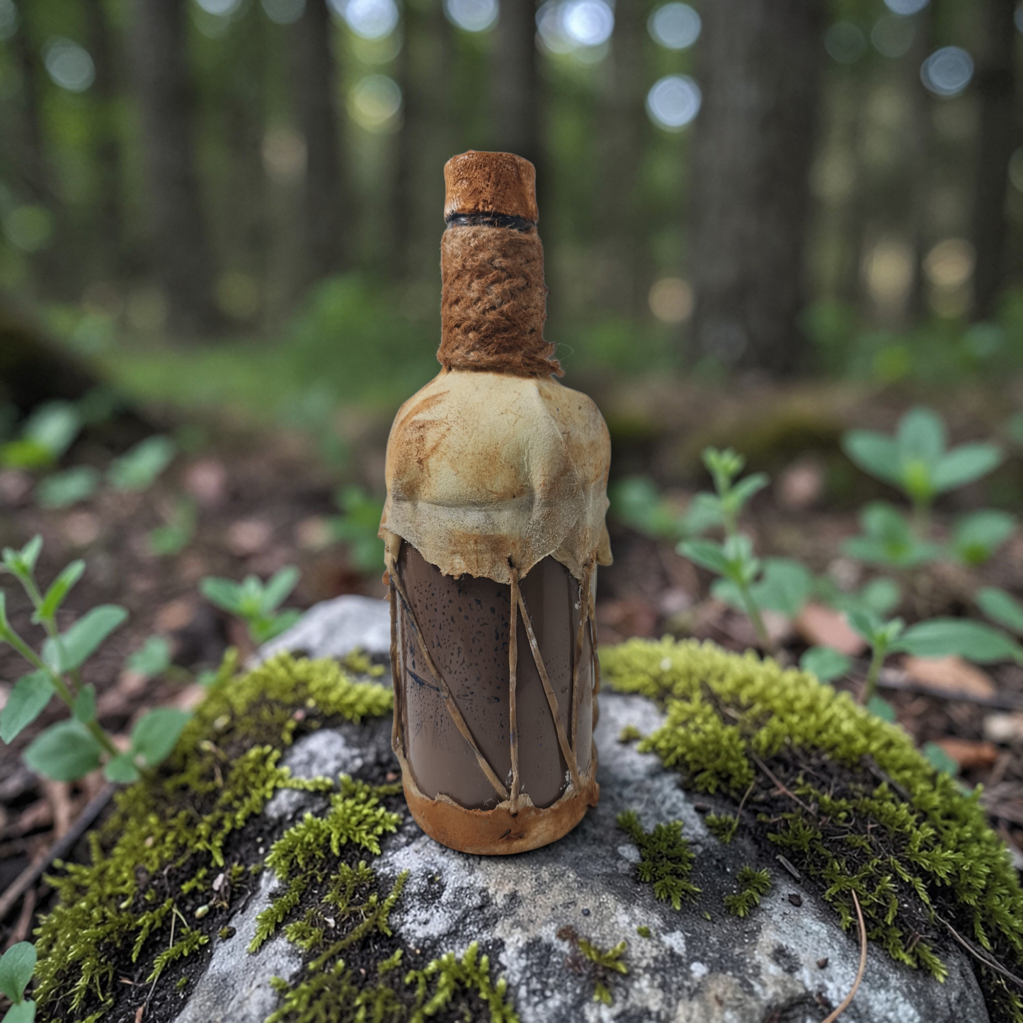 Flasche mit magischem Pulver, um Menschen fernzuhalten, Voodoo, afrikanischer Voodoo