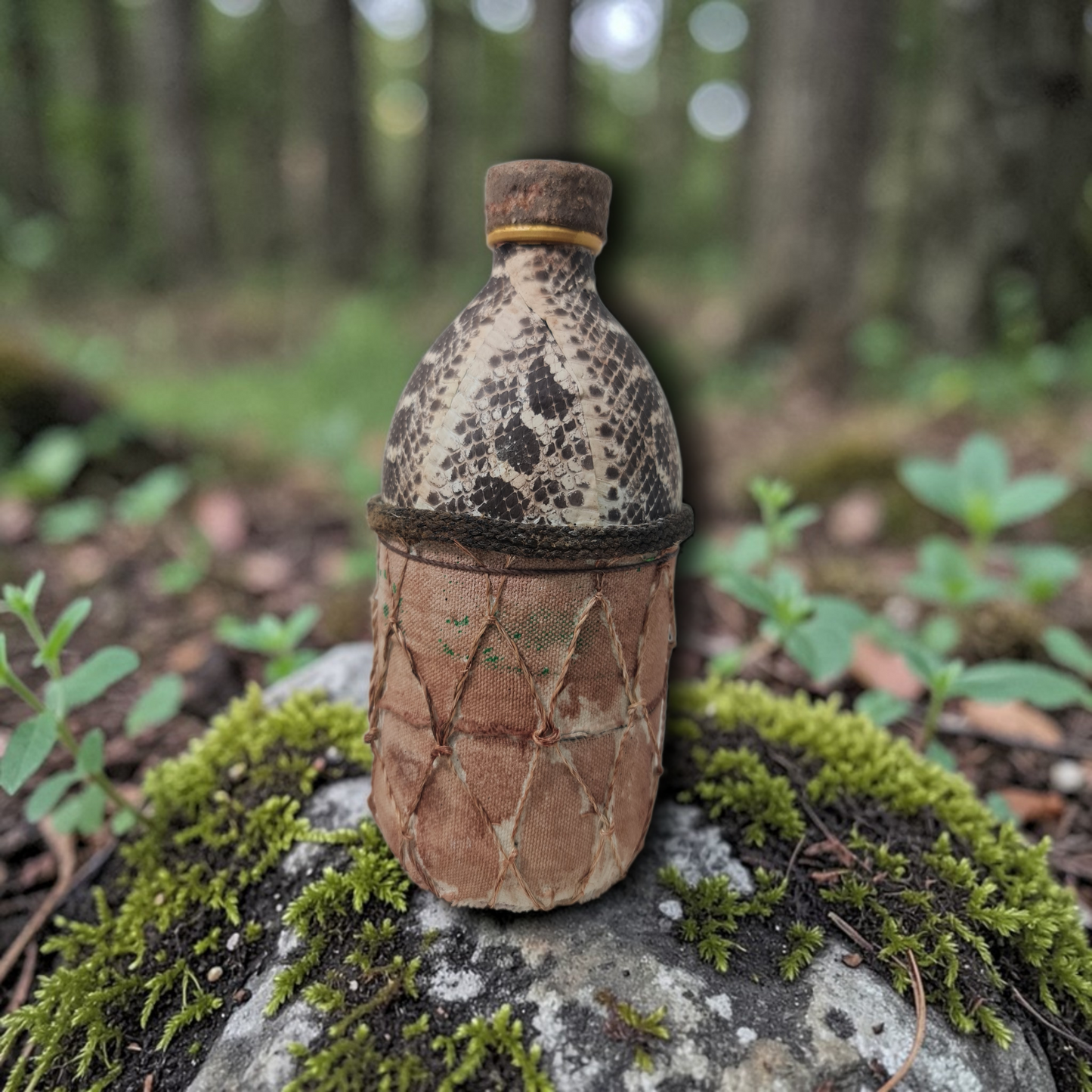 Flasche mit magischem Pulver, um Menschen fernzuhalten, Voodoo, afrikanischer Voodoo