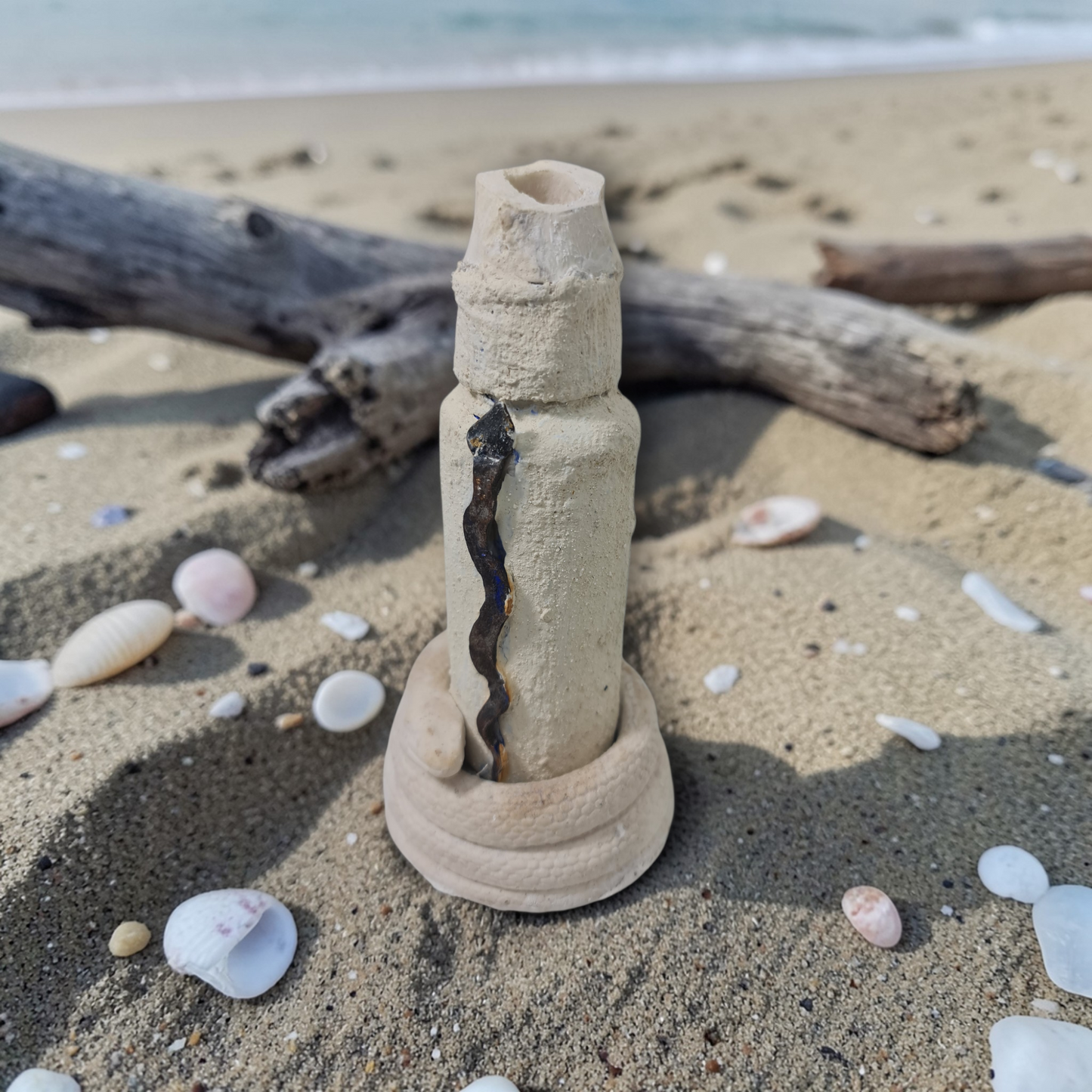 Flasche mit magischem Pulver, um Menschen fernzuhalten, Voodoo, afrikanischer Voodoo