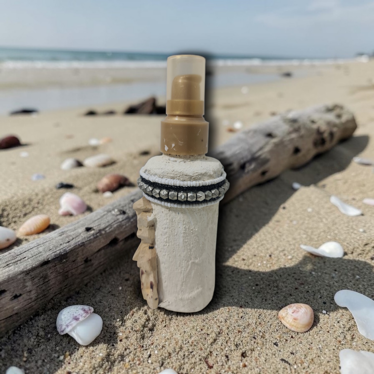 Flasche mit magischem Pulver, um Menschen fernzuhalten, Voodoo, afrikanischer Voodoo
