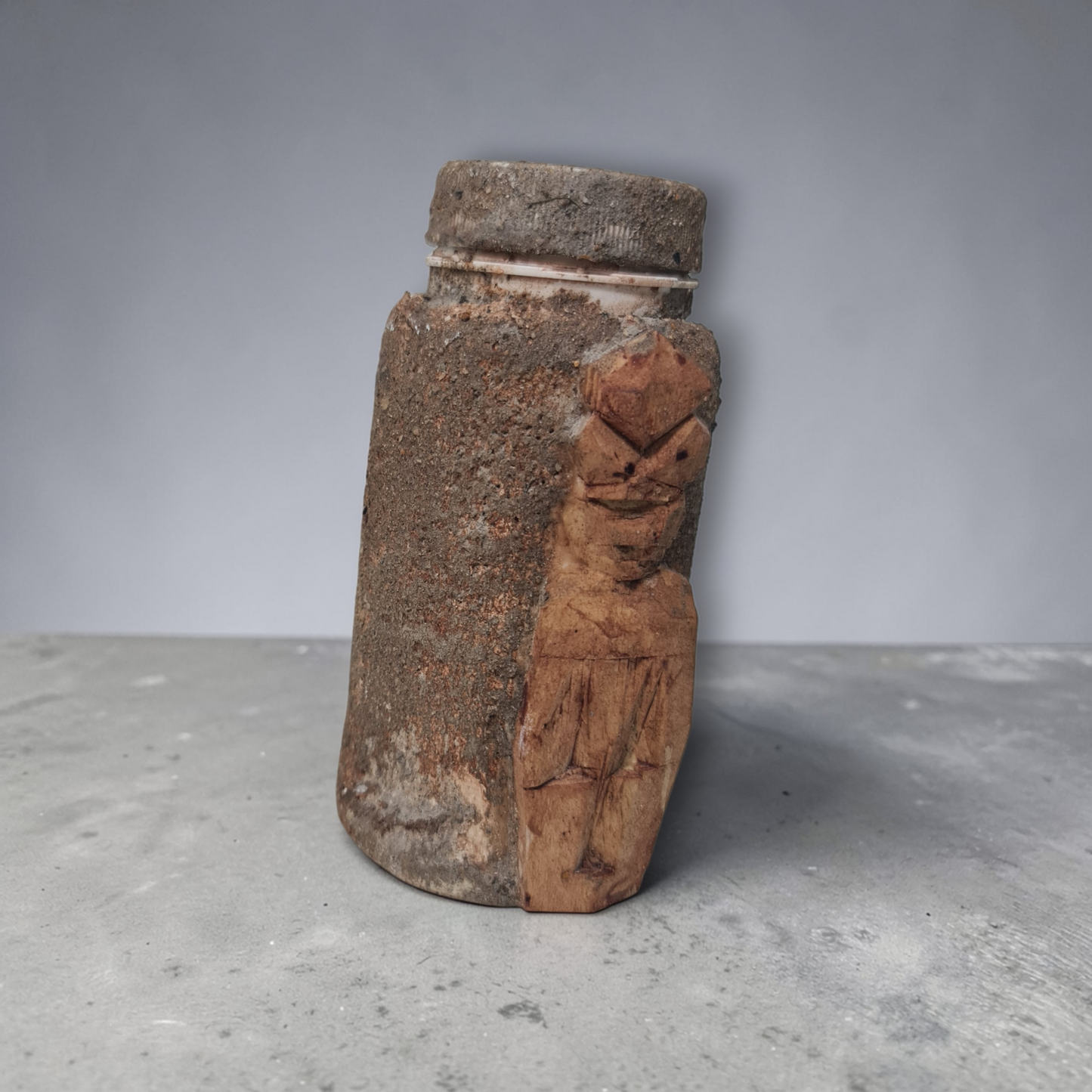 Flasche mit magischem Pulver, um Menschen fernzuhalten, Voodoo, afrikanischer Voodoo