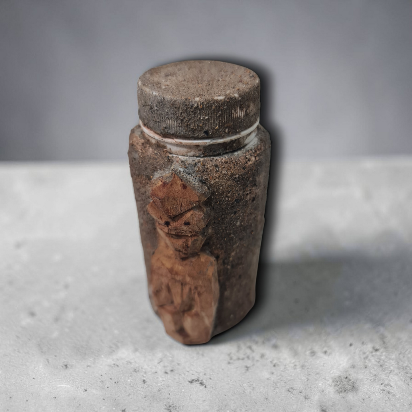 Flasche mit magischem Pulver, um Menschen fernzuhalten, Voodoo, afrikanischer Voodoo