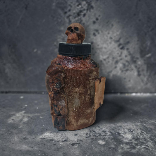 Flasche mit magischem Pulver, um Menschen fernzuhalten, Voodoo, afrikanischer Voodoo