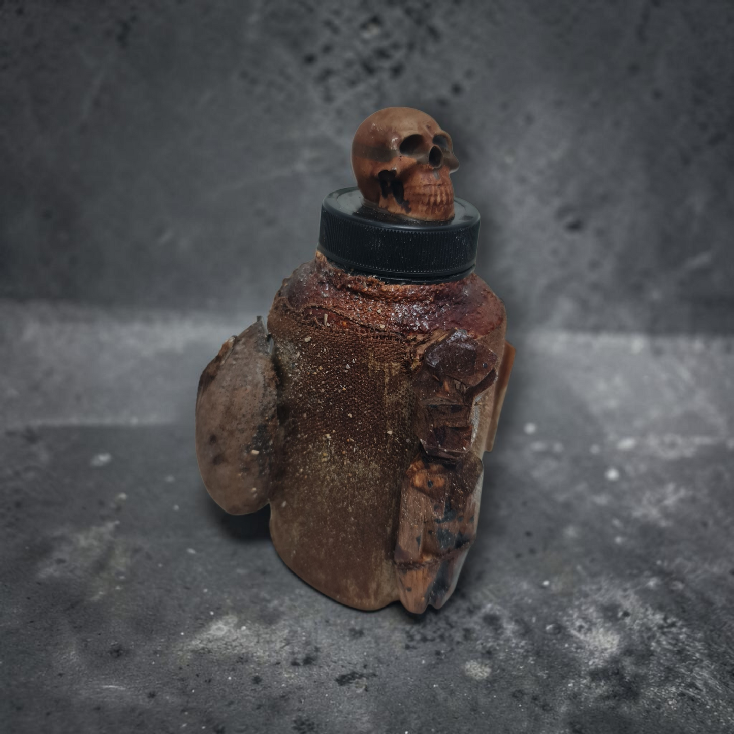 Flasche mit magischem Pulver, um Menschen fernzuhalten, Voodoo, afrikanischer Voodoo