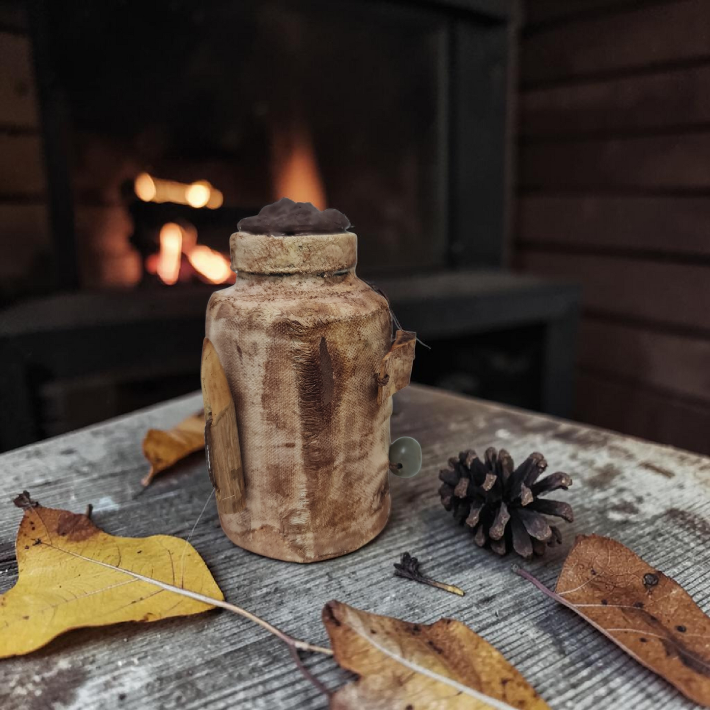 Flasche mit magischem Pulver, um Menschen fernzuhalten, Voodoo, afrikanischer Voodoo