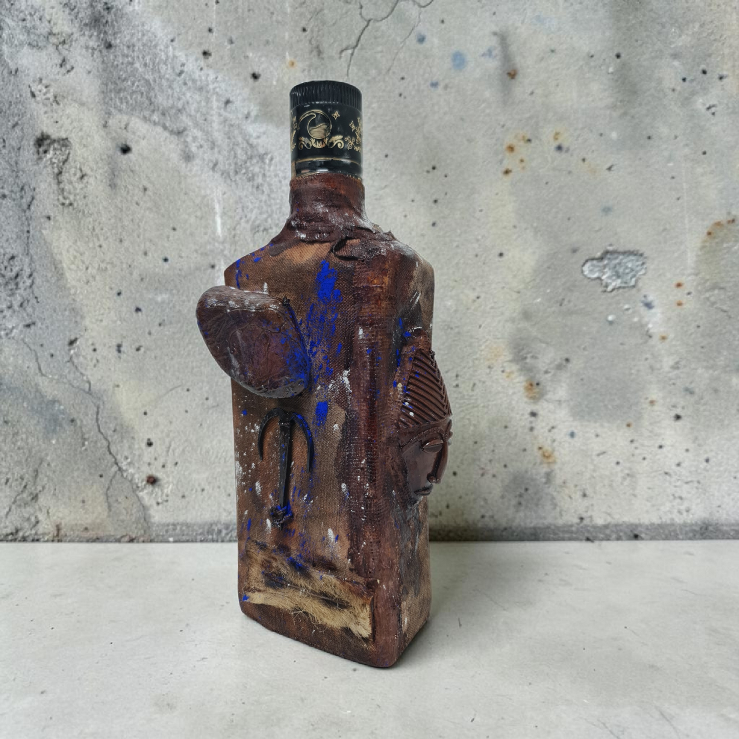 Flasche mit magischem Pulver, um Menschen fernzuhalten, Voodoo, afrikanischer Voodoo