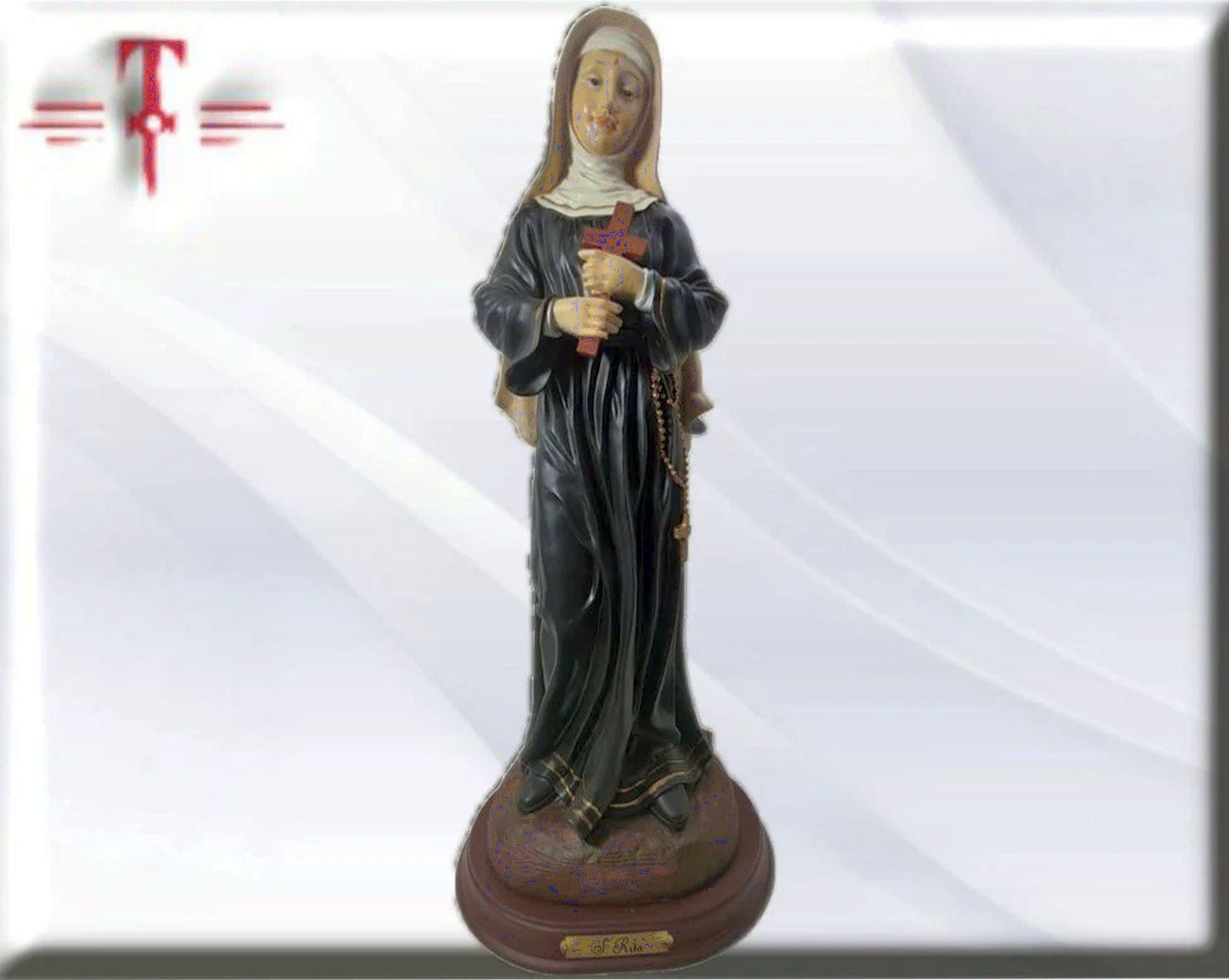 Estatua Santa Rita de Casia 41cm . Catholic Saints and Virgins, Religious products,