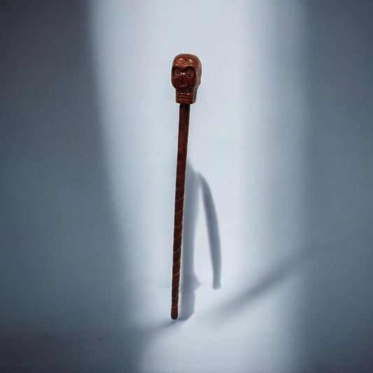 Bastón de carga Eggun con calavera , santería , Palo Mayombe , voodoo