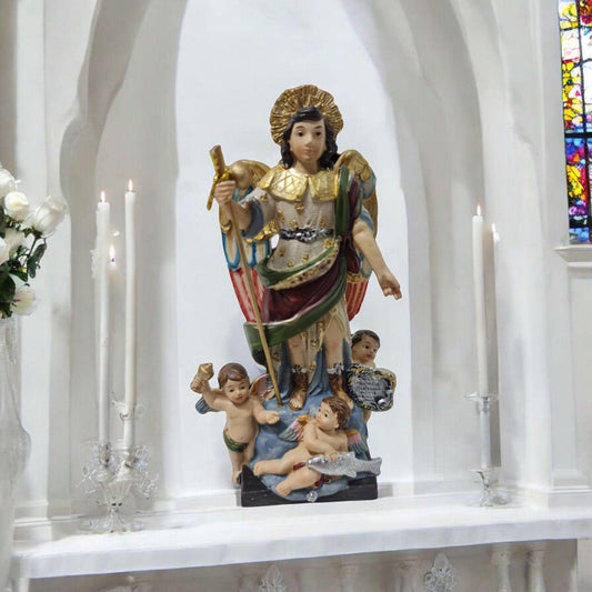 Arcangel Rafael con angeles , Santos y Vírgenes católicos , productos Religiosos