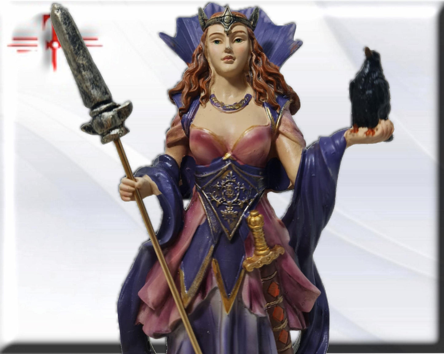 Estatua Diosa Morrigan , dioses mitologicos , articulos esotéricos y religiosos , pintado a mano