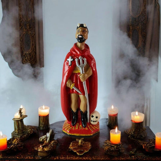 Figura Yeso Exú Destranca Rua , Candomble , kimbisa, Umbanda