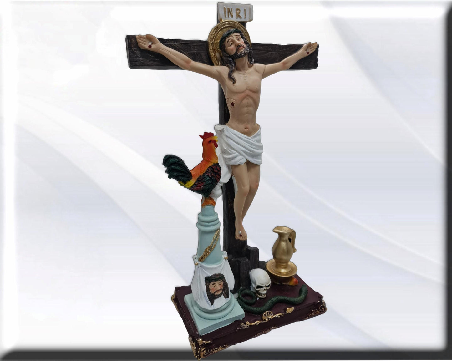 Figura estatua de Cristo Justo Juez  . Catholic Saints and Virgins, Religious products,