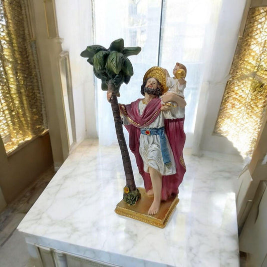 San Cristobal bajo Palmera , Santos y Vírgenes católicos , productos Religiosos
