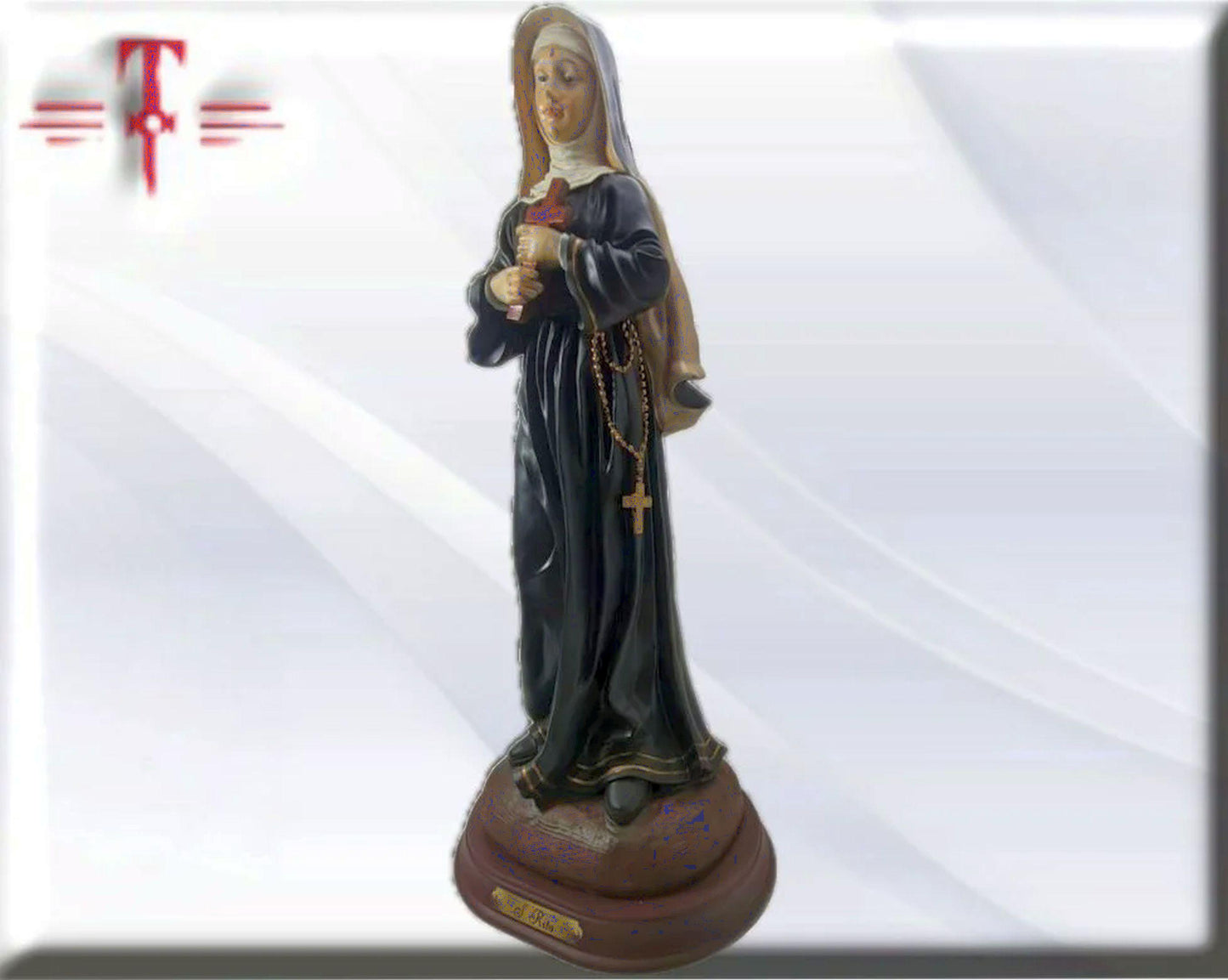 Estatua Santa Rita de Casia 41cm . Catholic Saints and Virgins, Religious products,