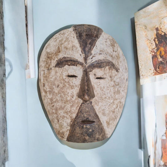 Máscara etnia Galoa ( Gabón arte africano)  Galoa ethnic mask (Gabon African art)