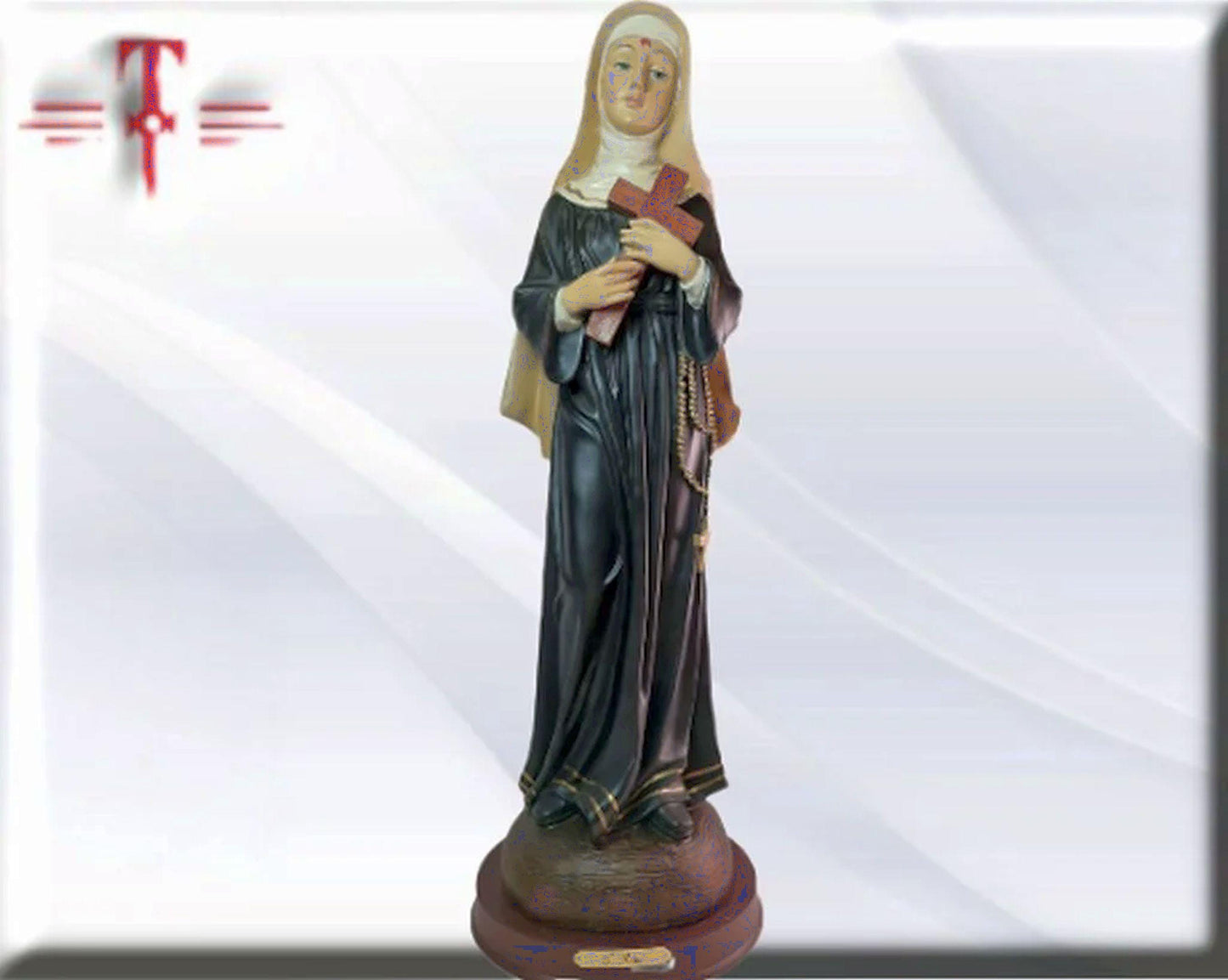 Estatua Santa Rita de Casia 62cm . Catholic Saints and Virgins, Religious products,