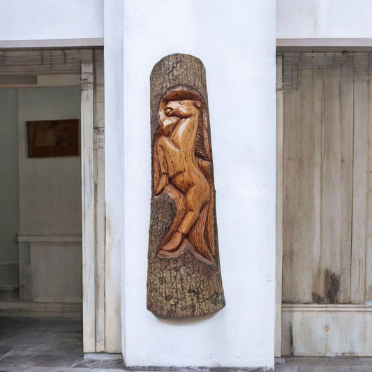 Deco art Caballo   , arte Africano , Vintage , hecho a mano