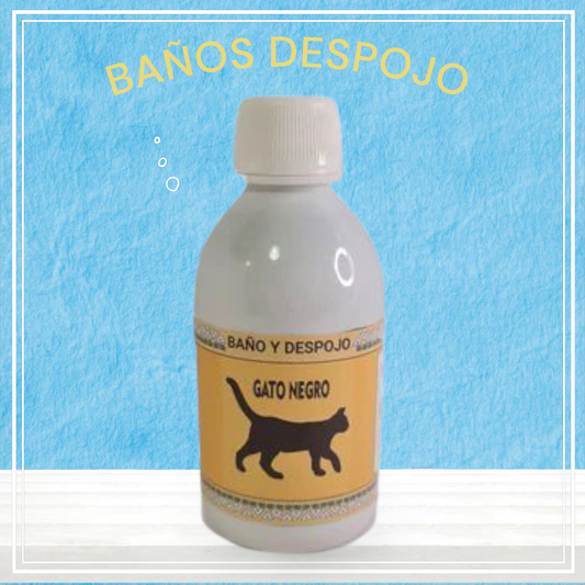 baño gato negro
