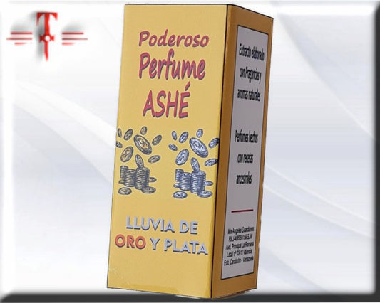 Perfume ashé Lluvia de oro y plata