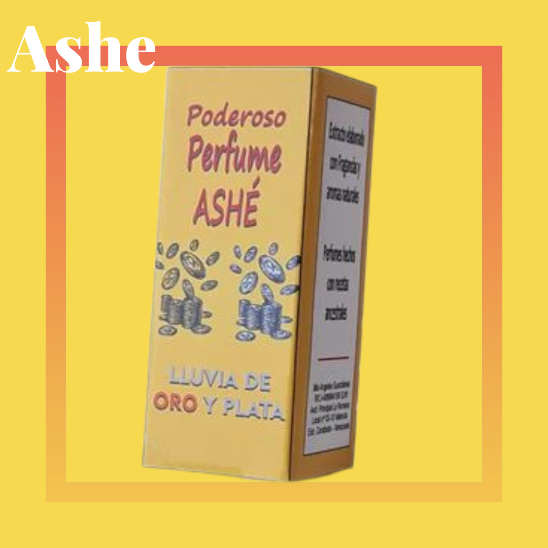 Perfume ashé Lluvia de oro y plata
